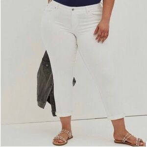 Torrid White Straight Leg Pants